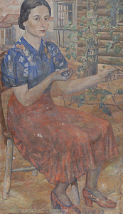 Portrait of Roza Zaltsman. 1936-1938. Oil, canvas, 68 х 53.