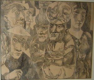 Рембрандт I. 1963. Б., тушь, перо.
