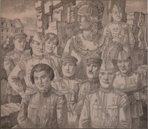 Фотография на память. 1980-е. Б., тушь, перо.