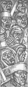 Калевала. Заставка к руне 27. 1931-1933. Опубл.: М.; Л. : Academia, 1933. Стр. 166.